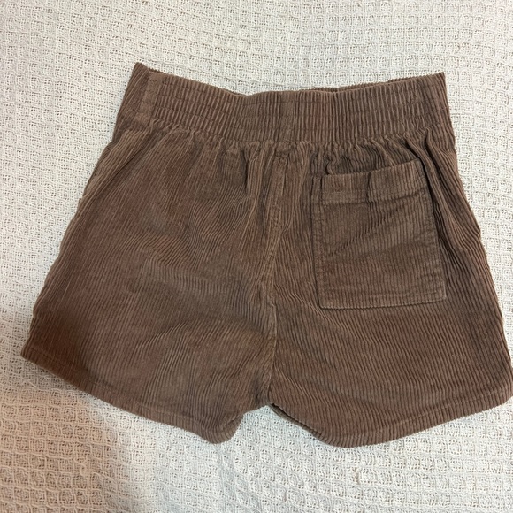 Brown Corduroy Shorts - Picture 2 of 3